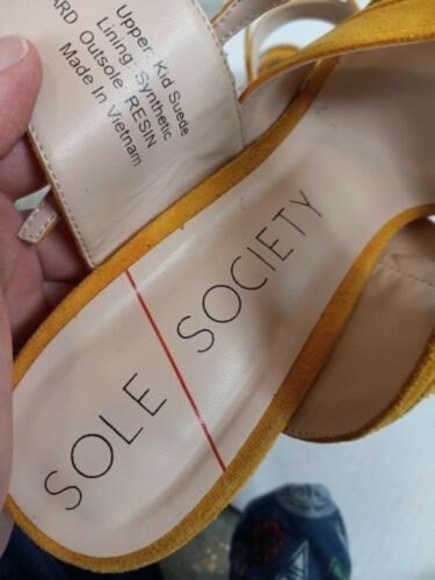 Sole Society Esme Spicy Mustard Suede Stiletto Heel Womens Sz 10 - Picture 10 of 12